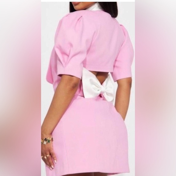 Elegant Pink Blazer Dress size 2x - Picture 2 of 3